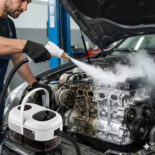 جهاز بخار احترافي بقوة 2500 واط — يشيل الزيوت والأوساخ بثواني.